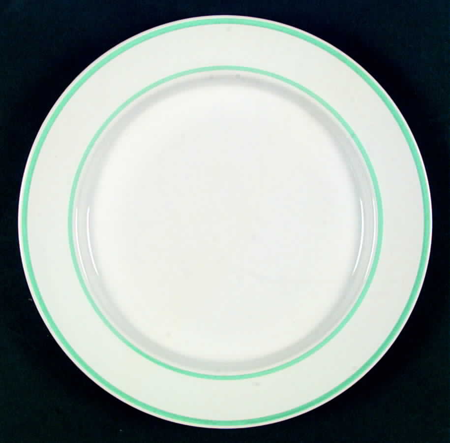 Westport Classic Aqua (Aqua Trim and Verge) Dinner Plate by Newcor-1