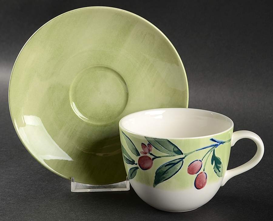 Summer Dance Flat Cup & Saucer Set by Nikko-1
