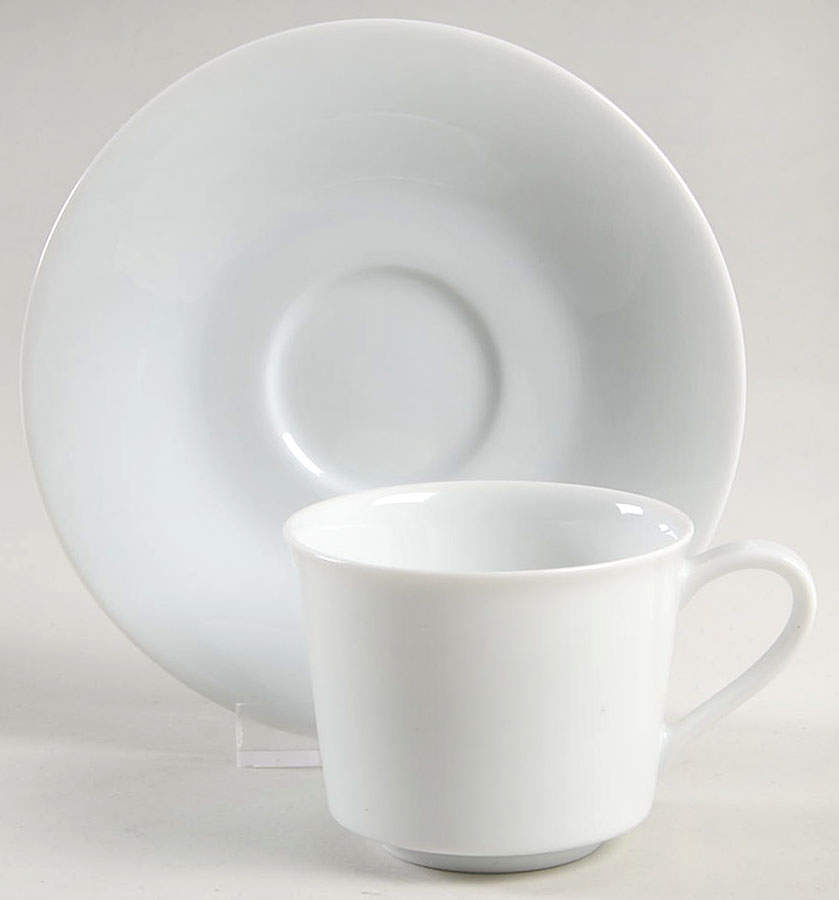Snowville Flat Demitasse Cup & Saucer Set by Noritake-1