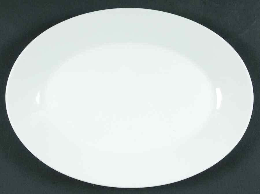 Snowville 12" Oval Serving Platter by Noritake-1