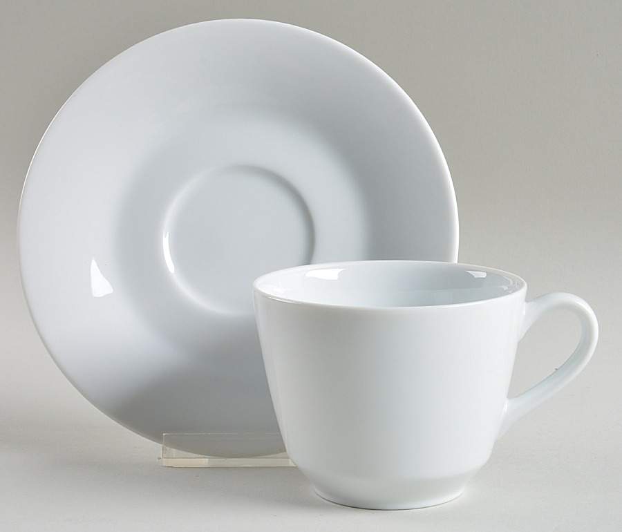 Snowville Flat Cup & Saucer Set by Noritake-1