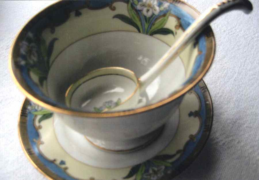N1304 Mayonnaise & Ladle w/Underplate by Noritake-1