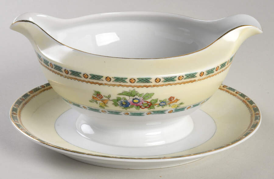 NIP25 Gravy Boat with Attached Underplate by Nippon-1