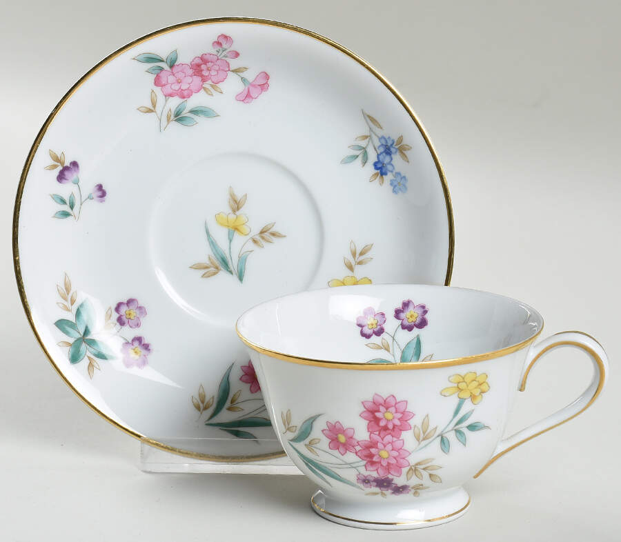 N1308 Footed Cup & Saucer Set by Noritake-1