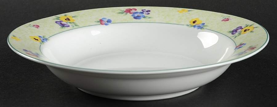 Pansies Soup/Cereal Bowl by Nikko-1