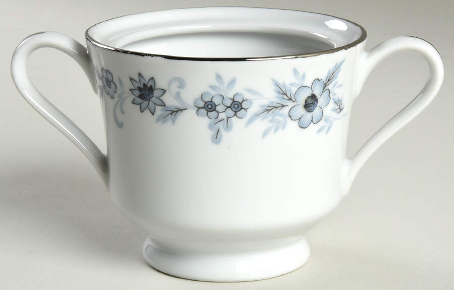 Champlain (Rounded and Pointed Flowers) Sugar Bowl No Lid by Nasco (Japan)-1