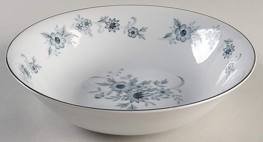 Champlain (Rounded and Pointed Flowers) 9" Round Vegetable Bowl by Nasco (Japan)-1