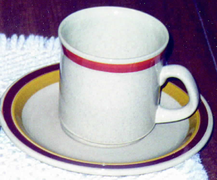Pebble Surf Flat Cup & Saucer Set by Norwell-1