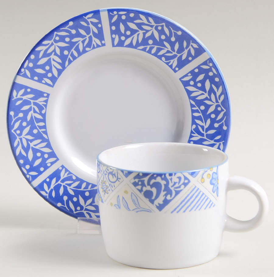 Andalusia Flat Cup & Saucer Set by Newcor-1