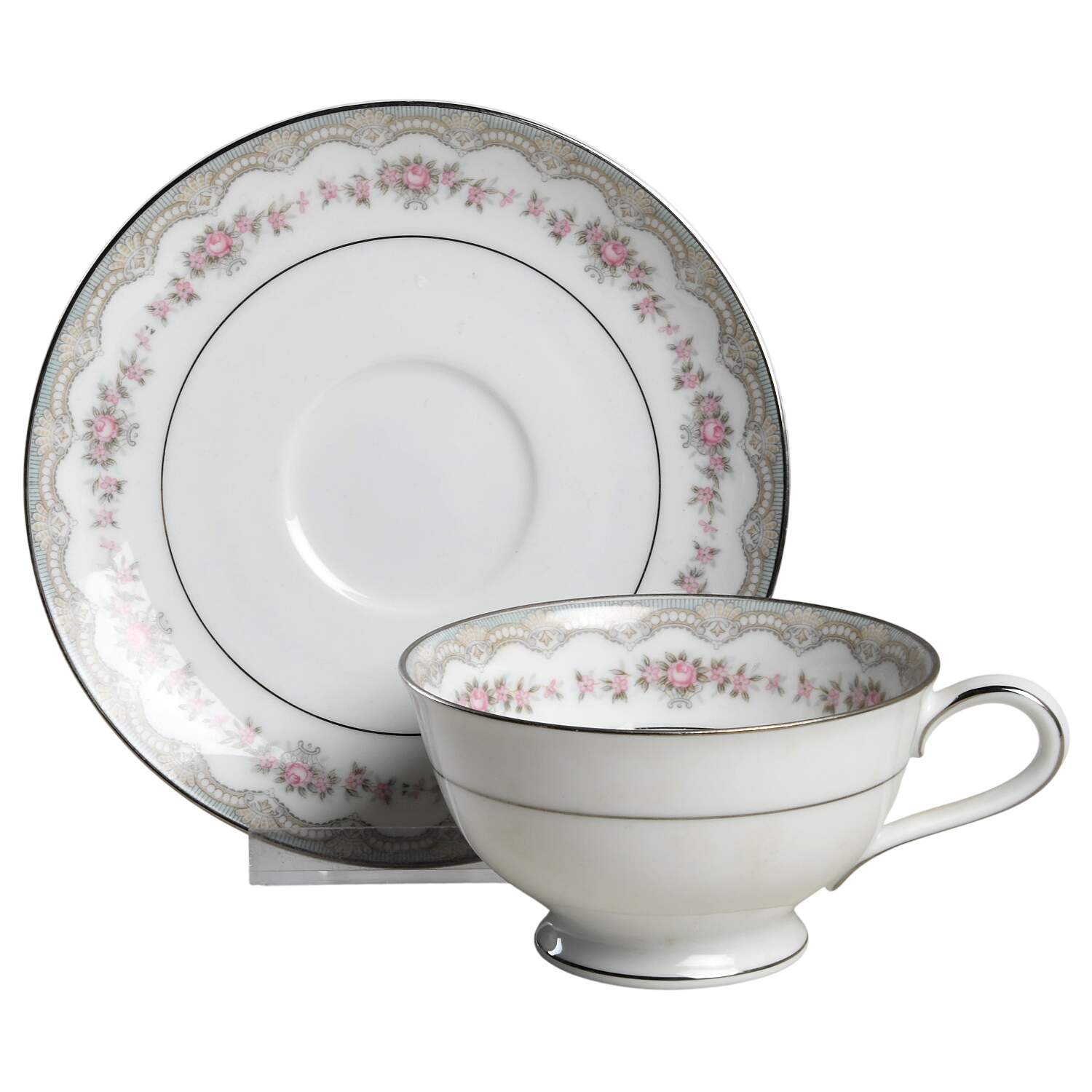 Glenwood (5770M) Footed Cup & Saucer Set by Noritake-1