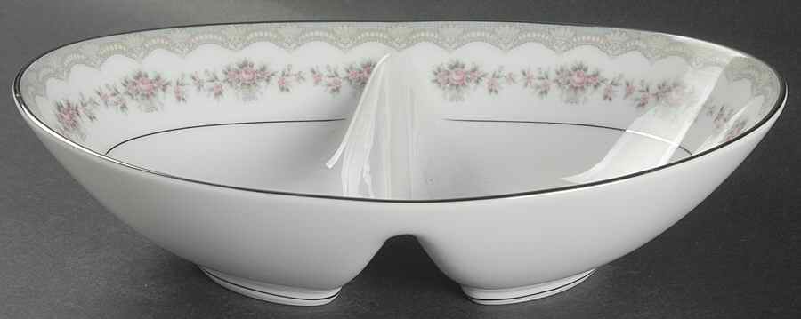 Glenwood (5770M) 10" Oval Divided Vegetable Bowl by Noritake-1