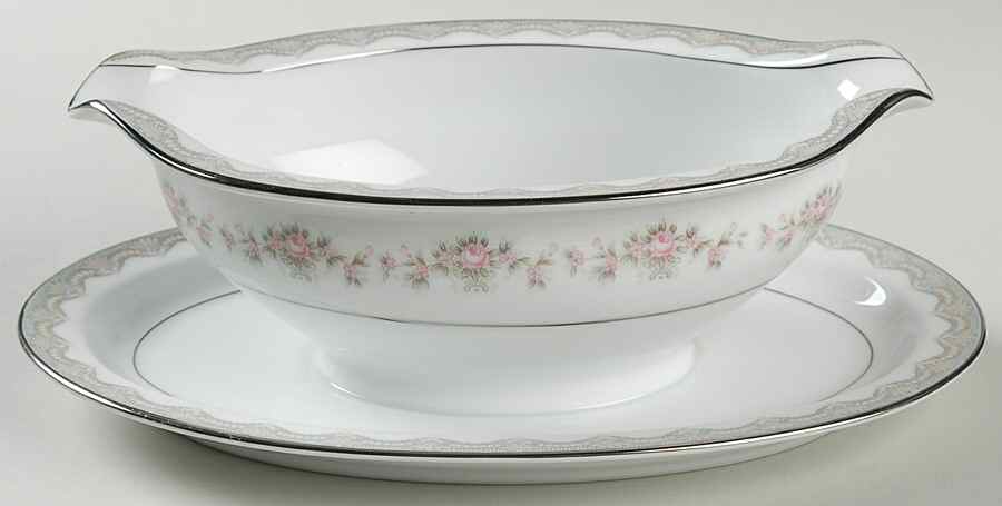 Glenwood (5770M) Gravy Boat with Attached Underplate by Noritake-1