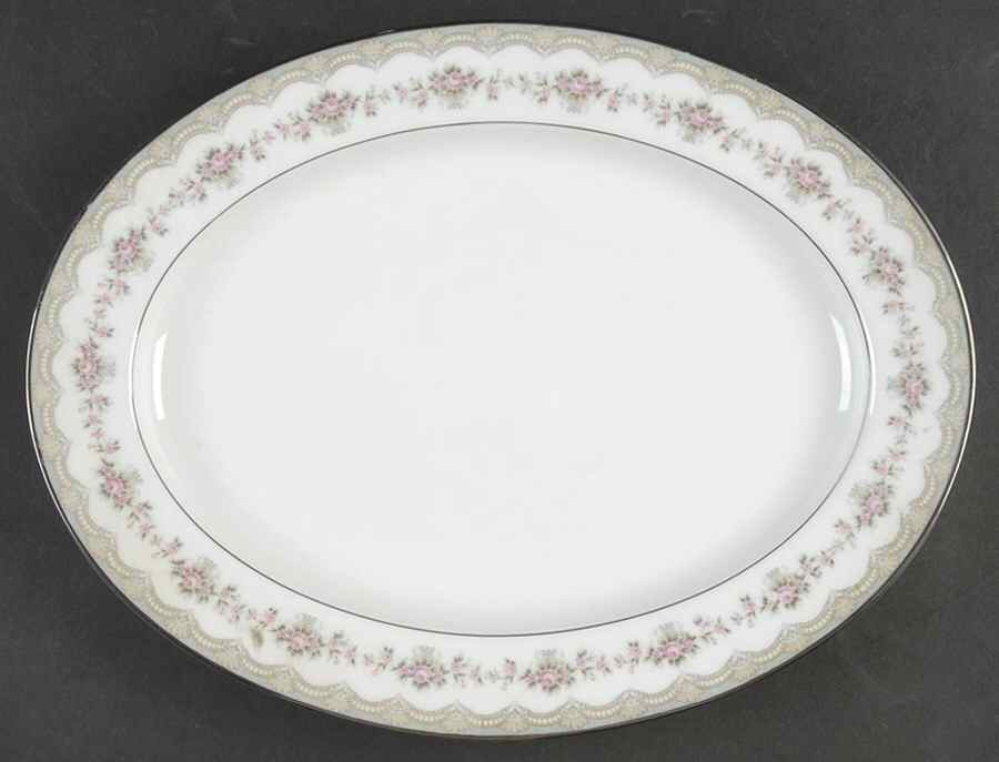 Glenwood (5770M) 13" Oval Serving Platter by Noritake-1