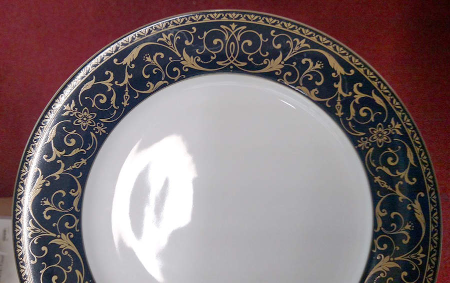 Majesty Blue Dinner Plate by Newcor-1