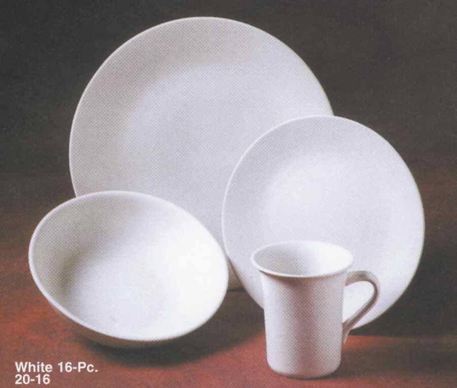Capri White Dinner Plate by Newcor-1