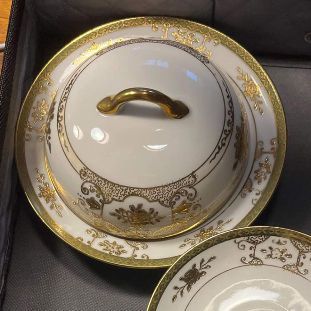 N1330 Round Covered Butter by Noritake-1
