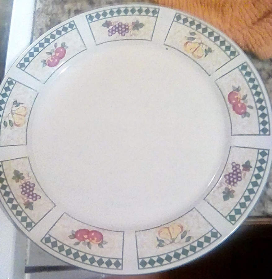 Fruit Checks Dinner Plate by Newcor-1