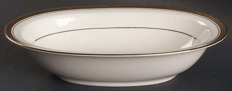 Ardmore Gold 10" Oval Vegetable Bowl by Noritake-1