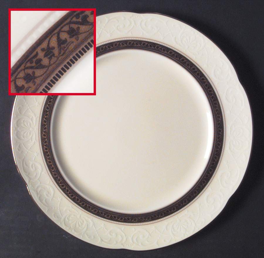 Ardmore Gold Accent Luncheon Plate by Noritake-1