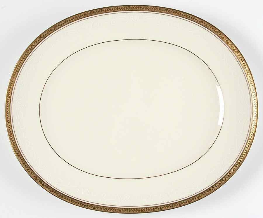 Ardmore Gold 13" Oval Serving Platter by Noritake-1