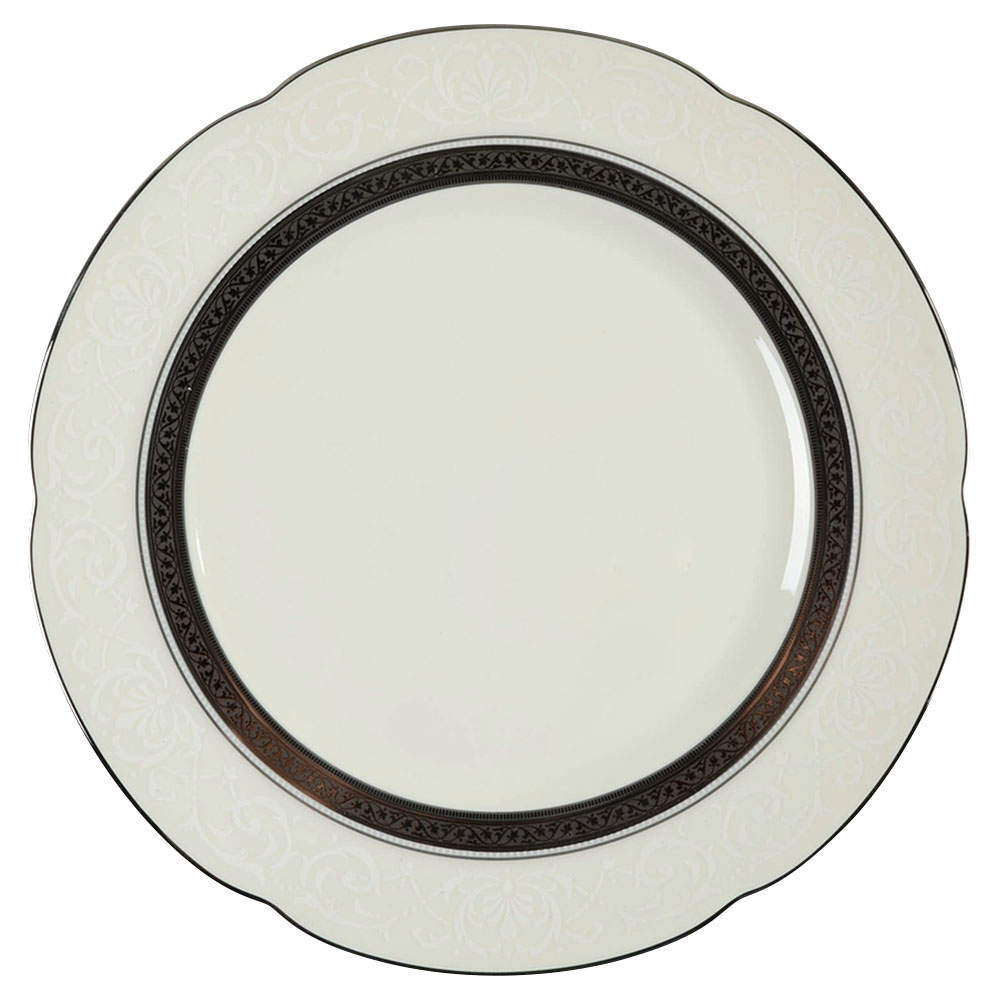 Ardmore Platinum Accent Luncheon Plate by Noritake-1
