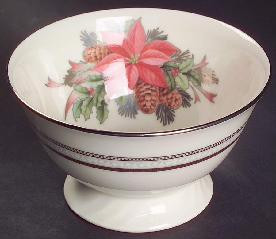 Ardmore Platinum 5" Round Footed Holiday Bowl by Noritake-1