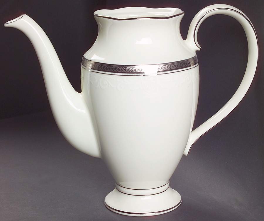 Ardmore Platinum Coffee Pot No Lid by Noritake-1