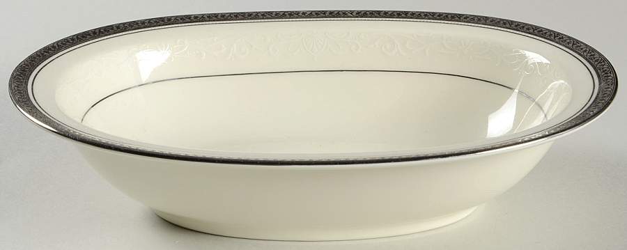 Ardmore Platinum 10" Oval Vegetable Bowl by Noritake-1