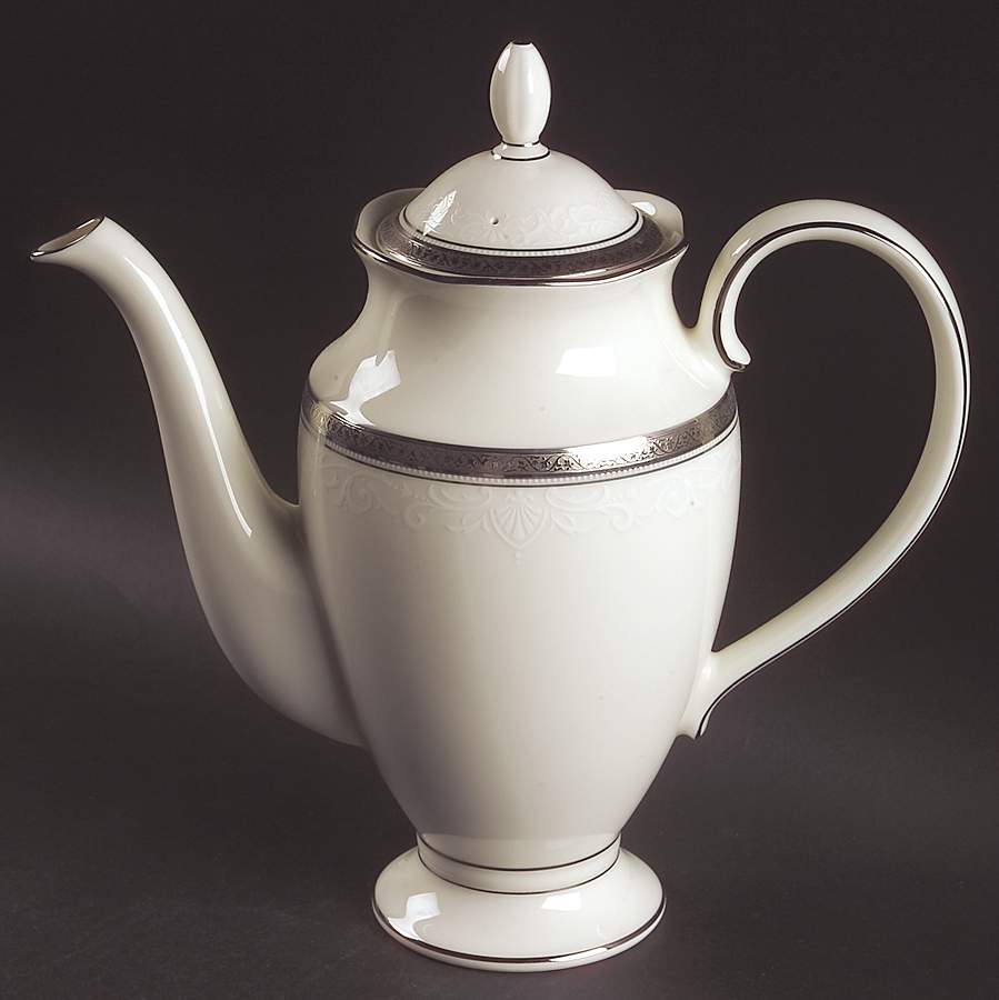 Ardmore Platinum Coffee Pot & Lid by Noritake-1