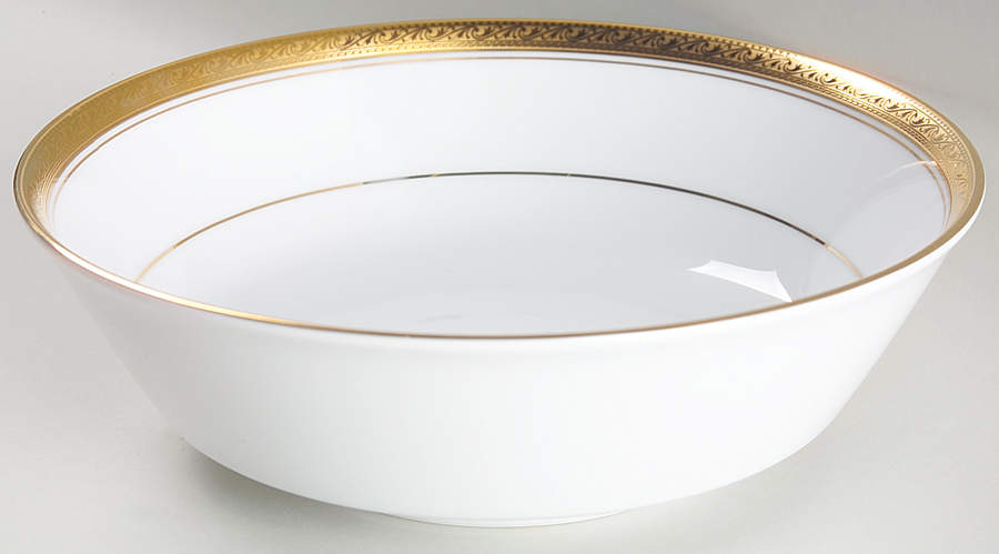 Crestwood Gold 9" Round Vegetable Bowl by Noritake-1