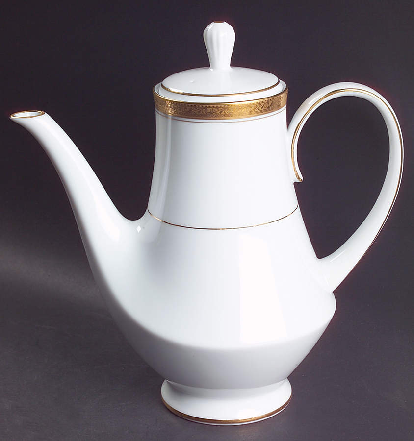 Crestwood Gold Coffee Pot & Lid by Noritake-1