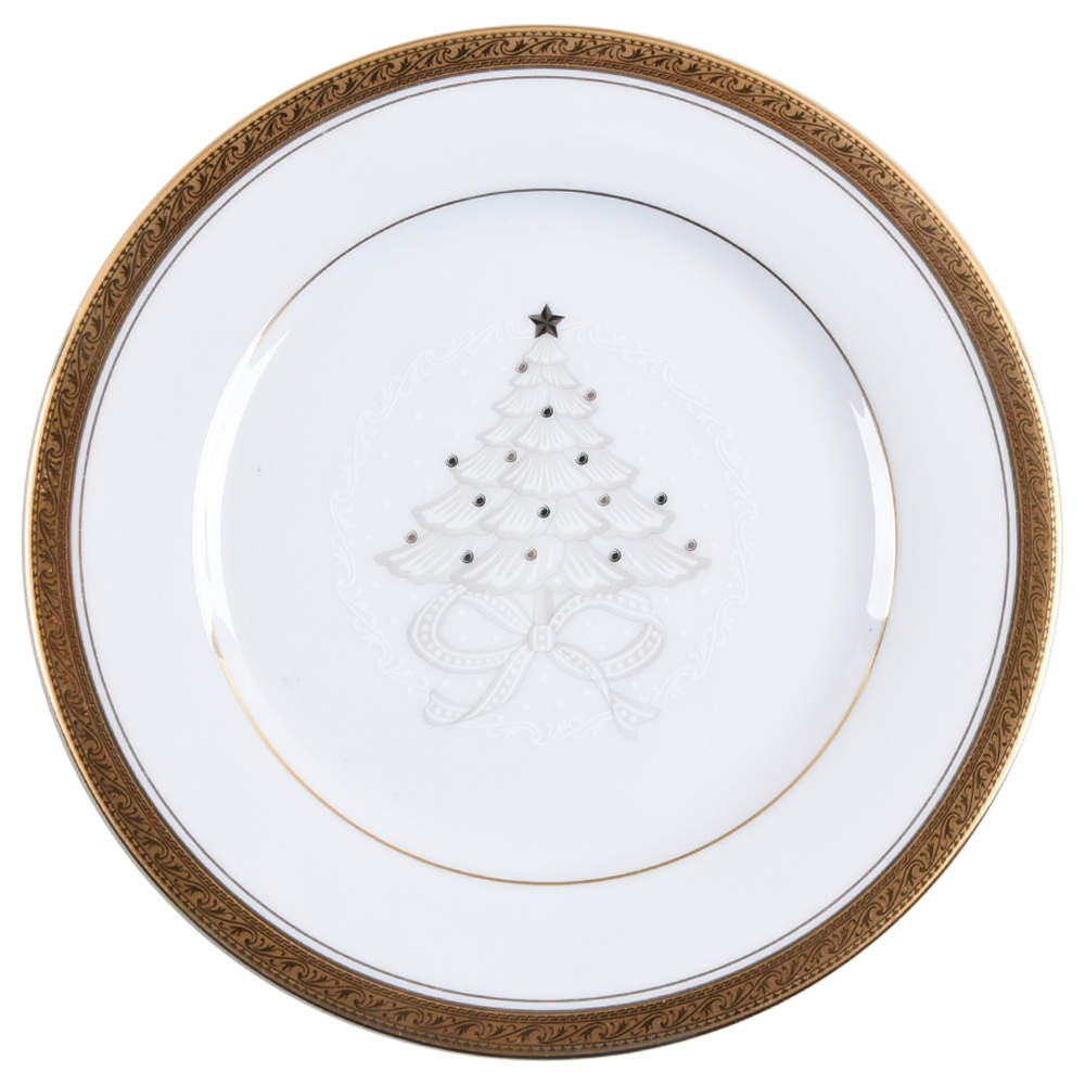 Crestwood Gold Holiday Luncheon Plate by Noritake-1