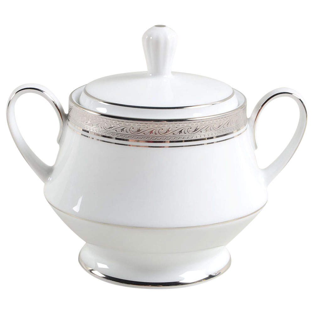Crestwood Platinum Sugar Bowl & Lid by Noritake-1