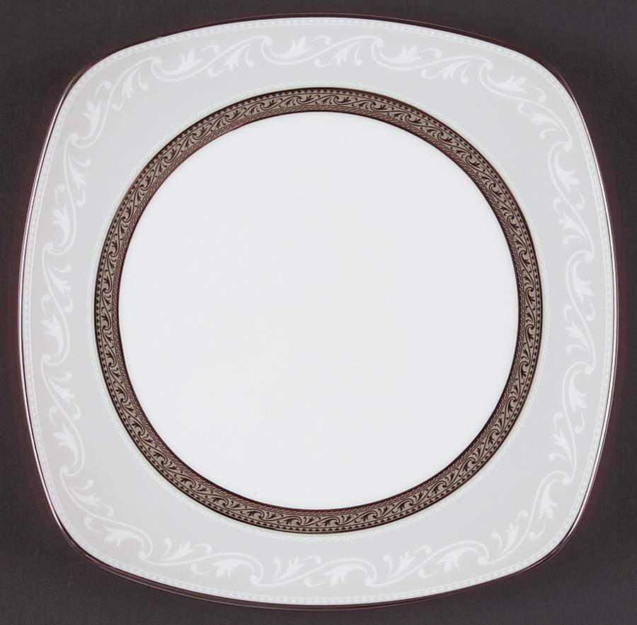 Crestwood Platinum Square Accent Luncheon Plate by Noritake-1