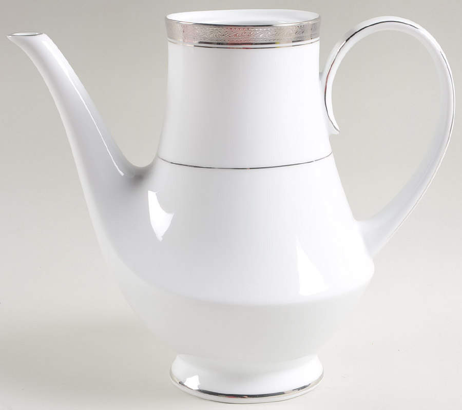 Crestwood Platinum Coffee Pot No Lid by Noritake-1