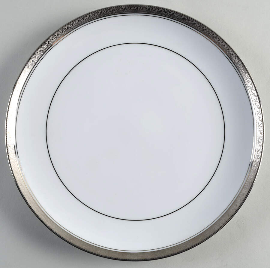 Crestwood Platinum Cake Plate by Noritake-1