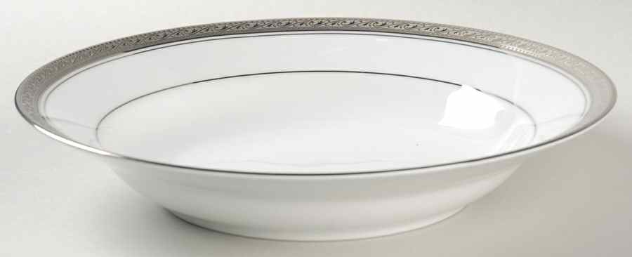 Crestwood Platinum Rim Soup Bowl by Noritake-1