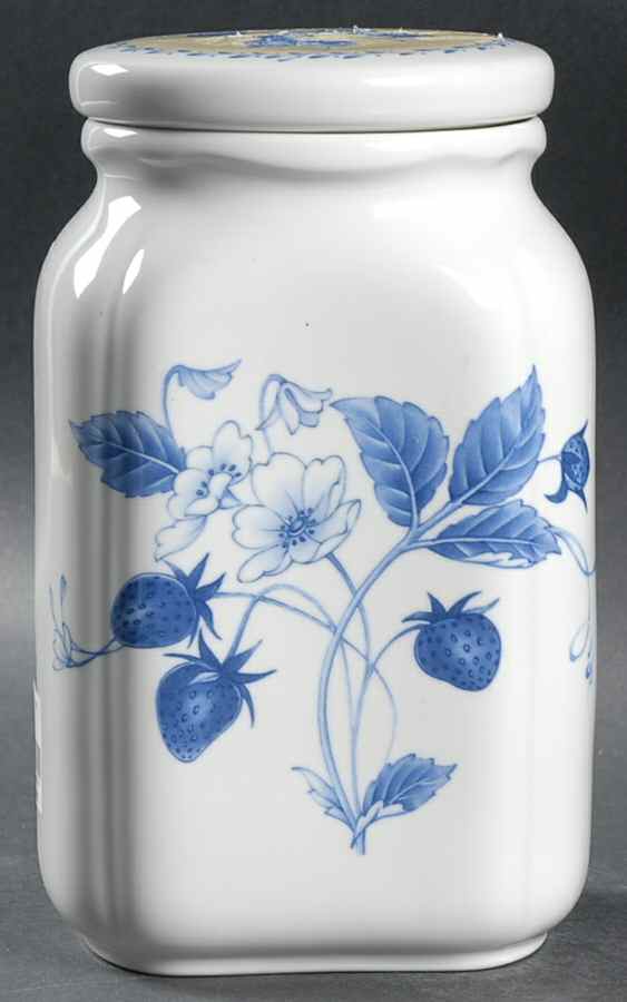 Gourmet Blue Small Canister & Lid by Noritake-1