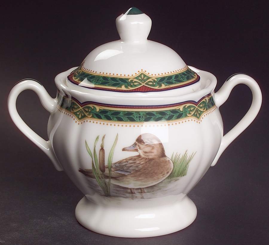 Marshlands Sugar Bowl & Lid by Noritake-1
