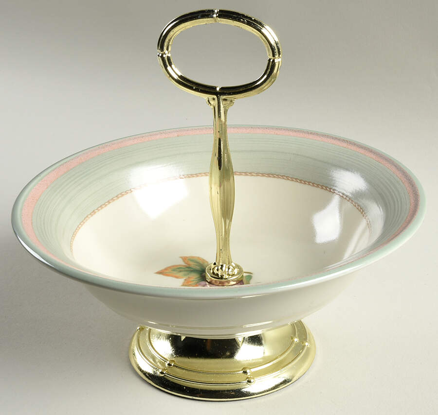 Napa Vines 6"-7" Handled Footed Nut Dish HC by Noritake-1
