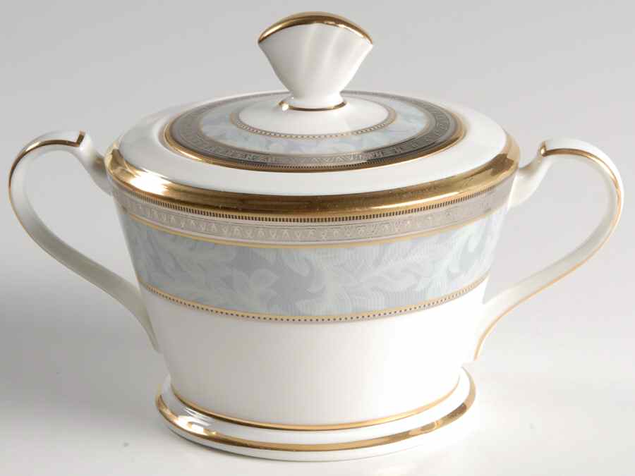Neptune Gold Sugar Bowl & Lid by Noritake-1