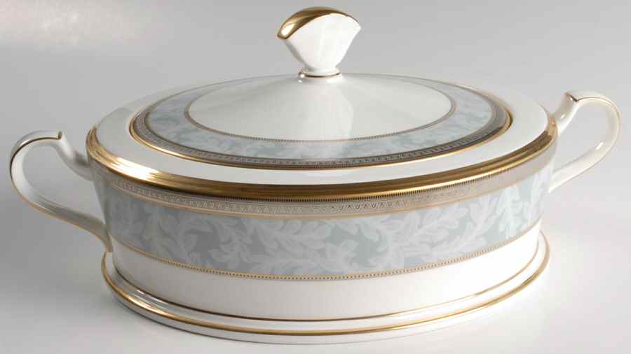 Neptune Gold Round Covered Vegetable by Noritake-1