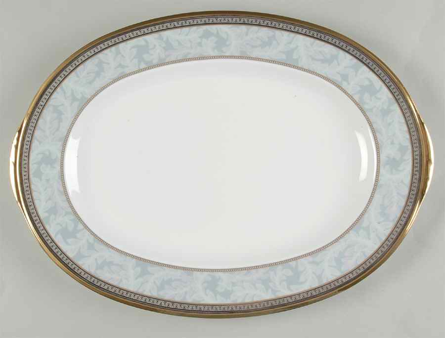 Neptune Gold 14" Oval Serving Platter by Noritake-1