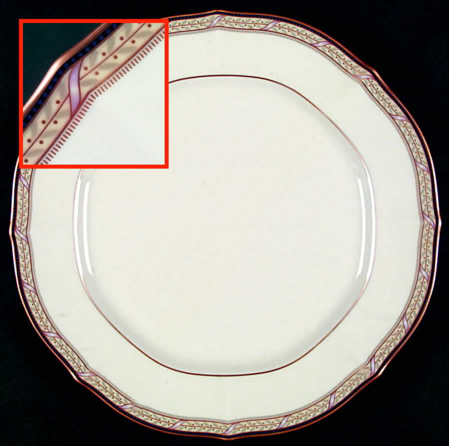 Ribbon and Gold Dinner Plate by Noritake-1