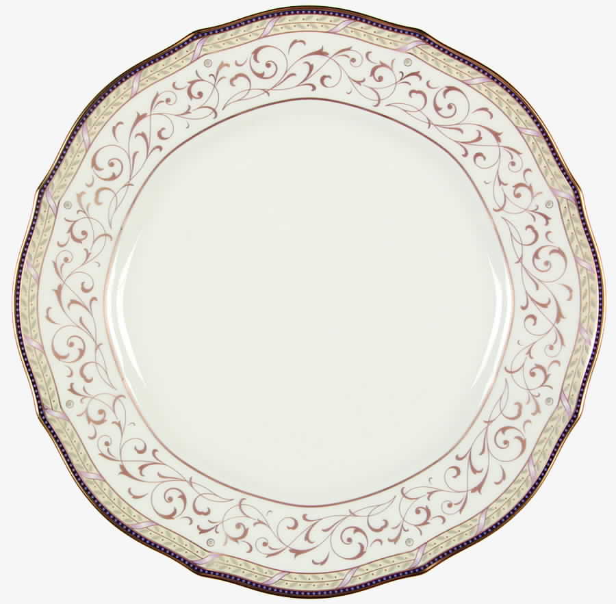 Ribbon and Gold Accent Luncheon Plate by Noritake-1