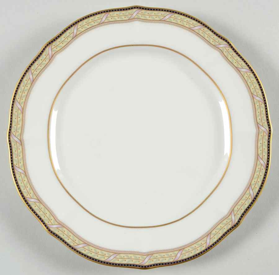 Ribbon and Gold Bread & Butter Plate by Noritake-1