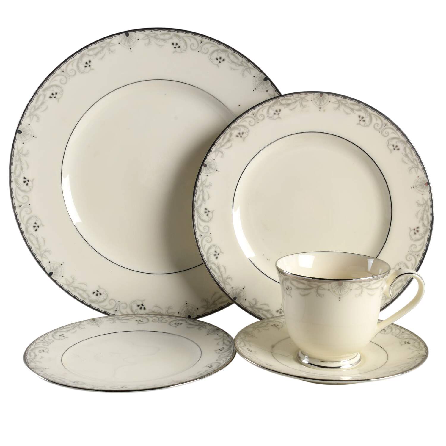 Venetian Scroll 5 Piece Place Setting by Noritake-1