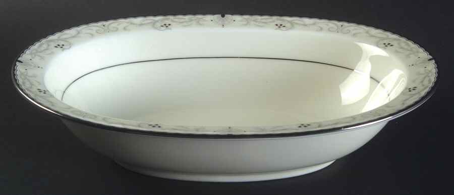 Venetian Scroll 10" Oval Vegetable Bowl by Noritake-1
