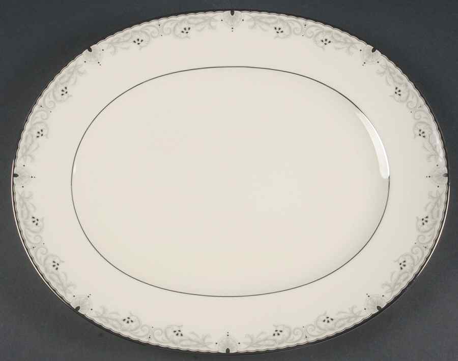 Venetian Scroll 13" Oval Serving Platter by Noritake-1
