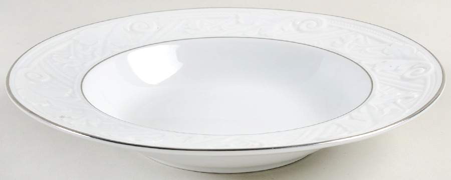 Whitebridge Platinum Rim Soup Bowl by Noritake-1